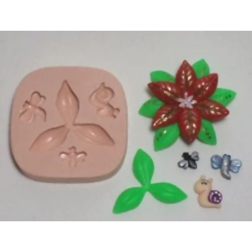Molde de Silicone - Flor Guirlanda Ref. 034