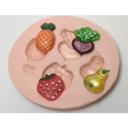 Molde de Silicone - Kit Frutas Mini 2 Ref. 201