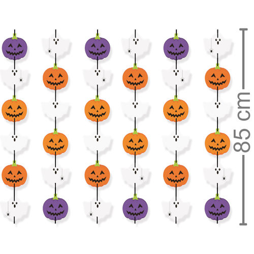 Cortina Decorativa Halloween - Doces ou Travessuras Ref. 23012164