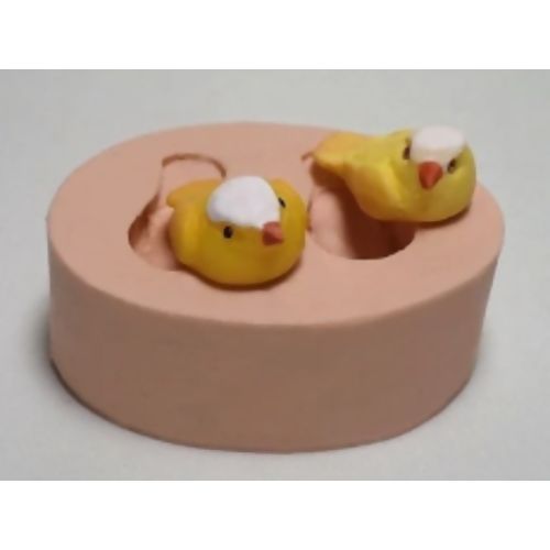 Molde de Silicone - 2 Pássaros 2D Ref. 249