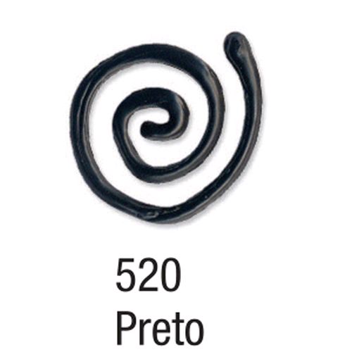 Pasta Relevo Vitral 20ml. 520 Preto