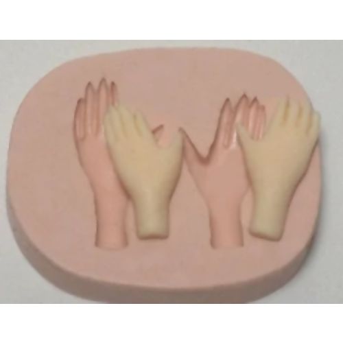 Molde de Silicone - Mãos Finas Ref. 682