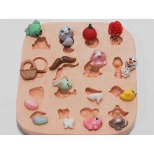 Molde de Silicone - Acessórios de Princesa Mini Ref. 735