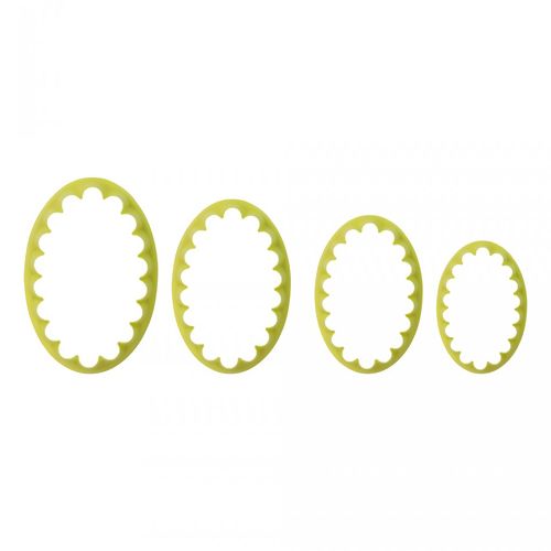 Cortador de Massa - Oval Babado 4pçs - Blue Star
