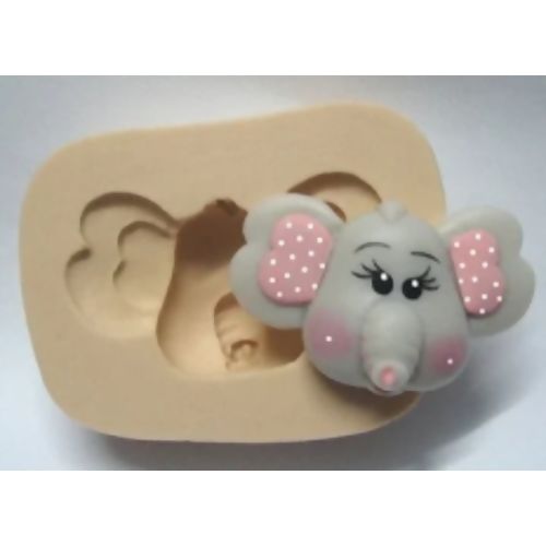 Molde de Silicone - Cara de Elefante Ref. 822