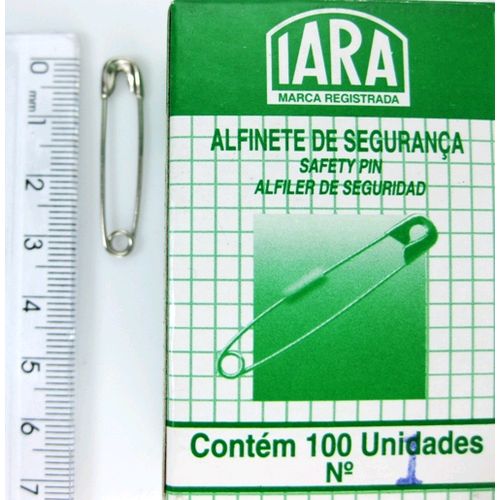 Alfinete de Segurança Iara Nº 01  - Caixa com 100 un.