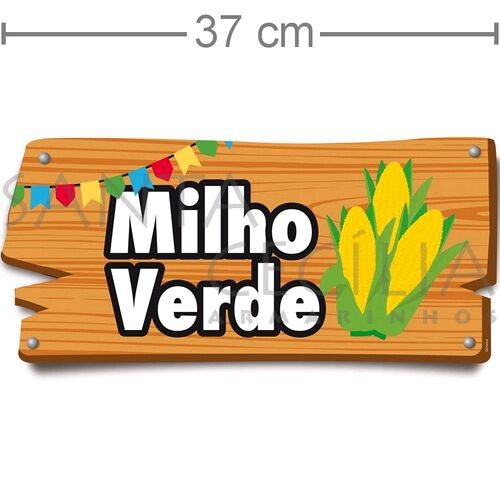 Placa de Sinalização Junina - Milho Verde 23010928