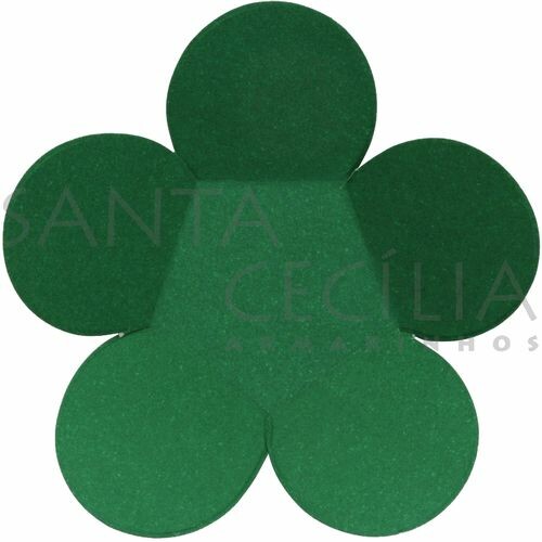 Forminha de Doce Margarida Modelo 02 - Verde Bandeira - 50 unid.