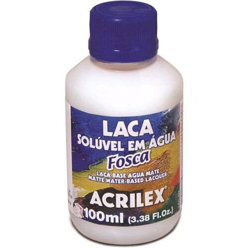 Laca Solúvel em Água Fosca 100ml - Acrilex