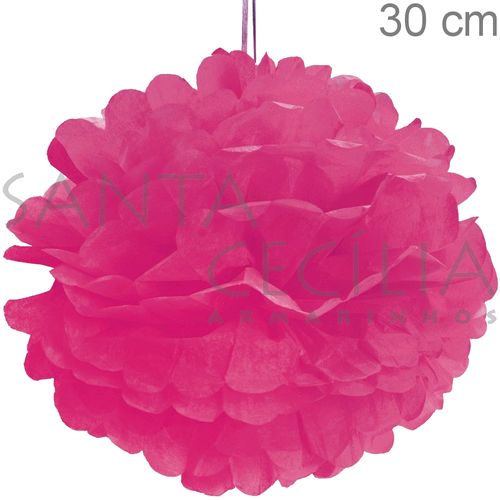 Pom Pom Decorativo 30 cm - 2 unid. - Pink