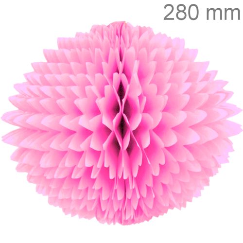 Bola Pom Pom de Papel de Seda 280mm - Ref. 174 - Rosa Claro