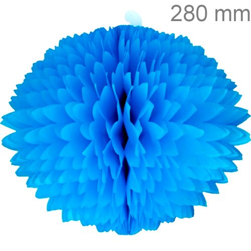 Bola Pom Pom de Papel de Seda 280mm - Ref. 174 - Turquesa