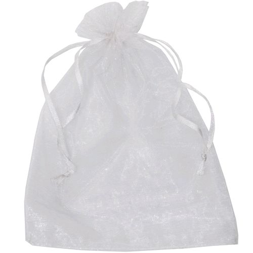 Saquinho em Organza 12 x 17 cm - 10 unid. Branco