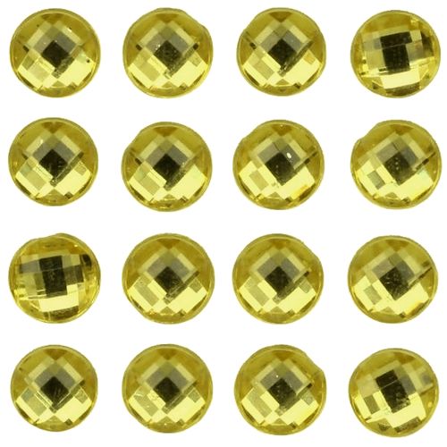 Strass Adesivo ZH-MCGS01 - 209 unidades - Amarelo Ouro
