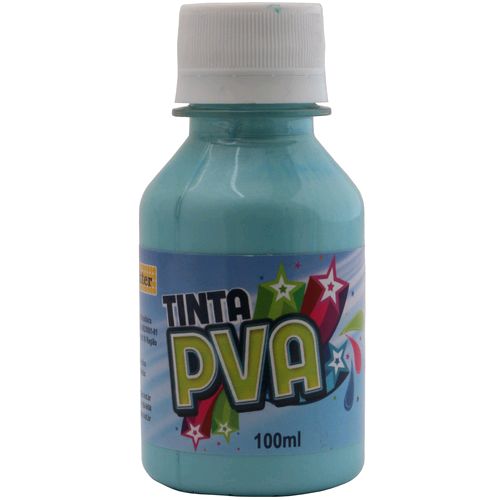 Tinta PVA 100ml Metálica Azul Turquesa 056 - Glitter