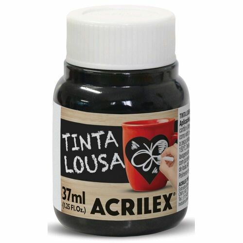 Tinta Lousa 37ml 520 Preto - Acrilex