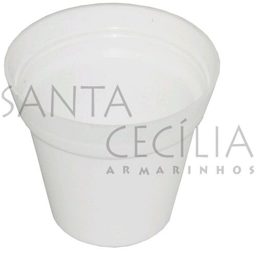 Vaso Plástico N°3 -  Branco 1 UNIDADE