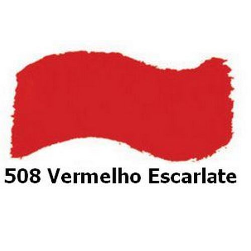 Tinta Acrílica Brilhante 37ml 508 Vermelho Escarlate