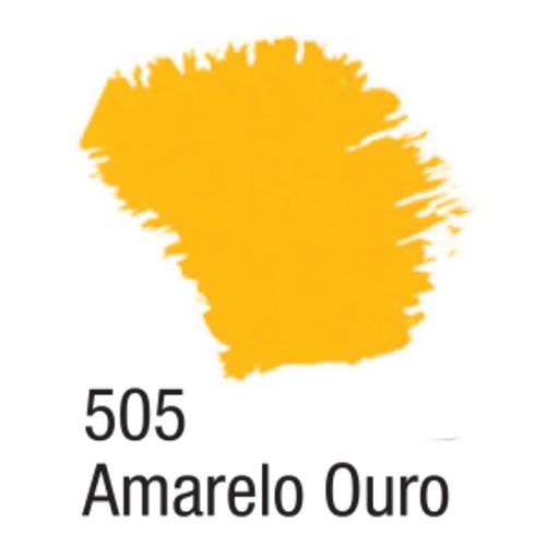 Tinta Acrílica Fosca 37ml 505 Amarelo Ouro