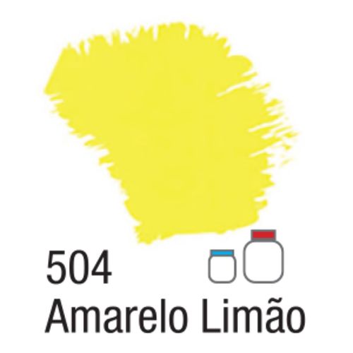 Tinta Acrílica Fosca 37ml 504 Amarelo Limão