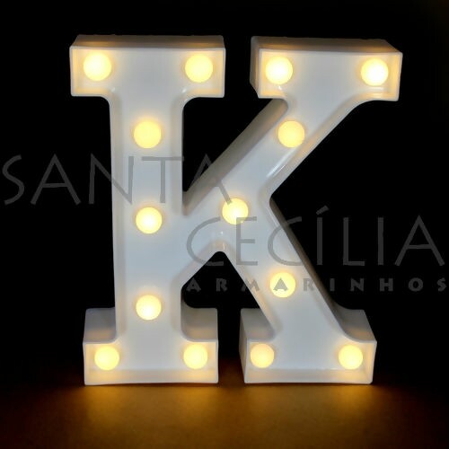 Letra LED 22 cm - K