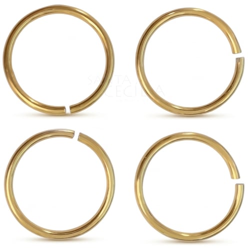 Mini Argola 10mm 24gr. - Ouro