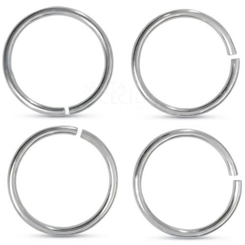 Mini Argola 10mm 24gr. -  Prata