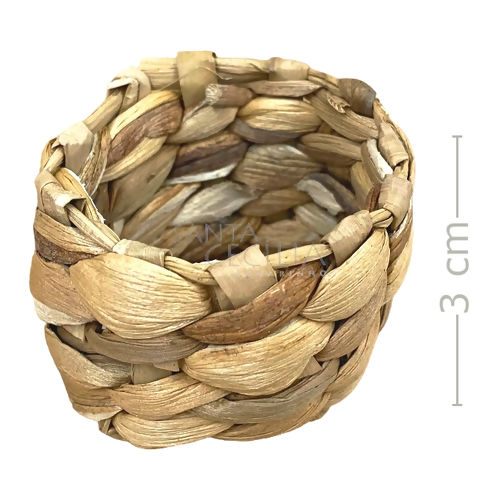 Porta Guardanapo 3x3,3cm em Fibra Natural - Ref.535