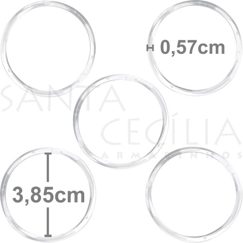 Argola de Acrílico 50 - 48 unidades 