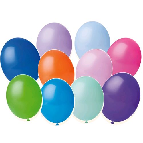 Balão Happy Day 9 Liso 50 unid. - Sortido