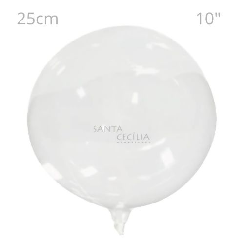 Balão Bubble Transparente Silicone 25cm
