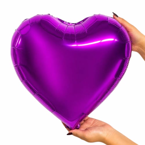 Balão Coração 18 Polegadas Roxo