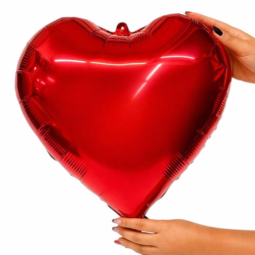 Balão Coração 18 Polegadas Vermelho