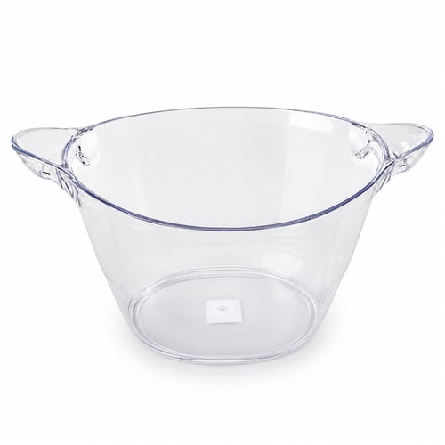 Balde para Gelo 7L em Acrílico Transparente com Alças