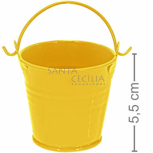 Lembrancinha Mini Balde Amarelo