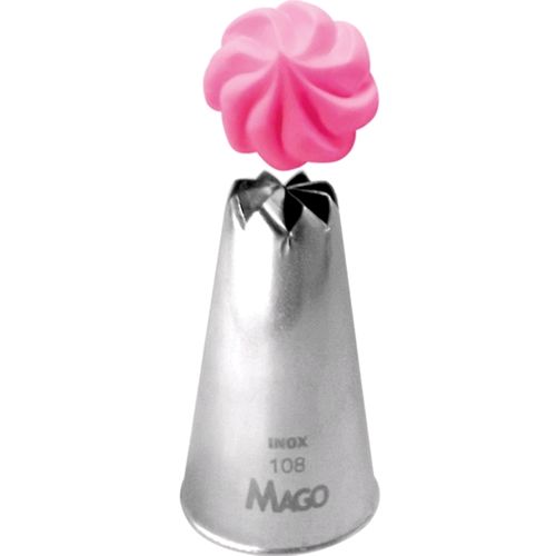 Bico de Confeitar Inox Grande Flor Especial - Cód. 108