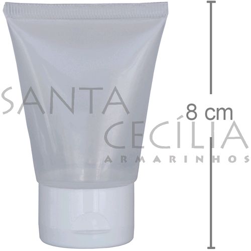 Potinhos para Lembrancinhas - Bisnaga Plástica 30ml Tampa Branca - 10 unidades