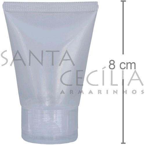 Potinhos para Lembrancinhas - Bisnaga Plástica 30ml Tampa Transparente - 10 unidades