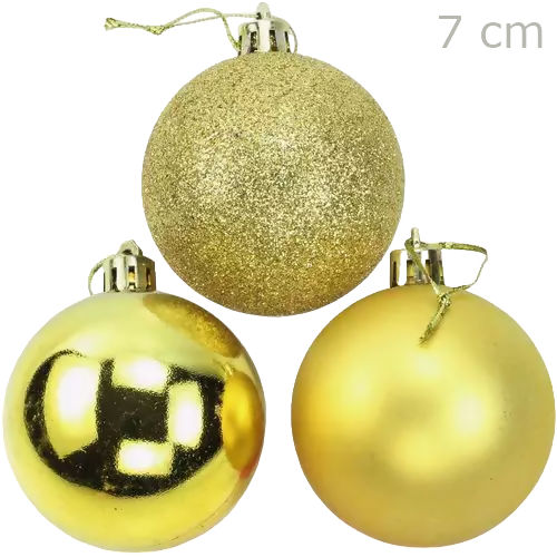 bolas de natal vermelha dourada 7cm bolas natalina 7 cm - Zein