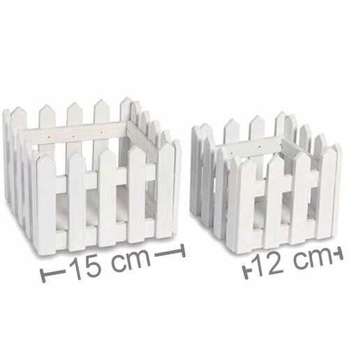 Cachepot Quadrado em MDF - 2 peças - Ref. B305