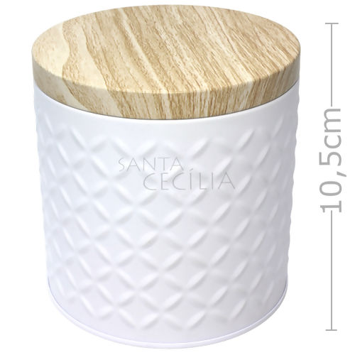 Caixa de Metal 10,5 x 10 cm Redonda Alta - Ref.3293