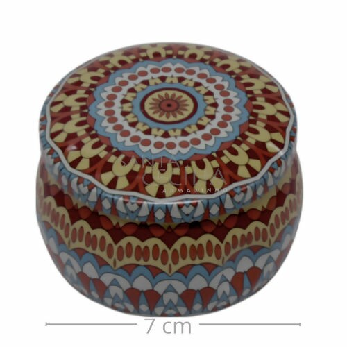 Caixa de Metal Ref. 6967 Mandala Colorida