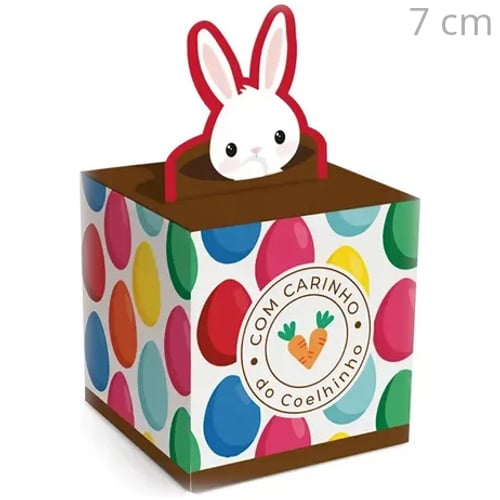 Caixa Pop-up 7cm - 10 unid. - Ref. 13006386 Ovos Coloridos