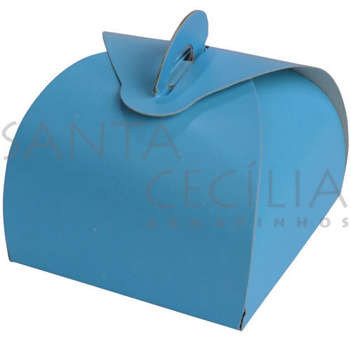 Caixa Maleta para Bem Casado 6,5x6,5x4,5cm 10 unid. Cores:Azul