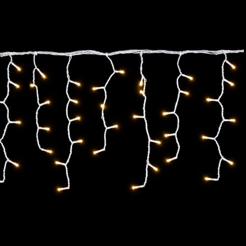 Cascata 8 Funções 100LED Branco Quente Fio Branco Ref. 3004