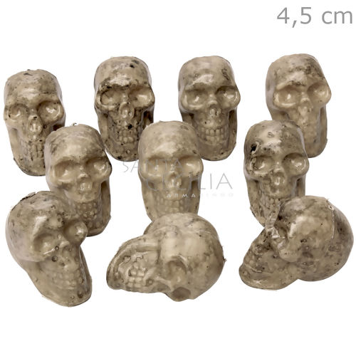 Enfeite Halloween Caveira 10unid. - Ref. WDF72132