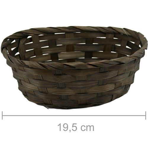Cesta de Bambu Oval Ref. 17HJ020AB - Marrom
