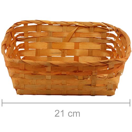 Cesta de Bambu Retangular Ref. 9328 - Laranja