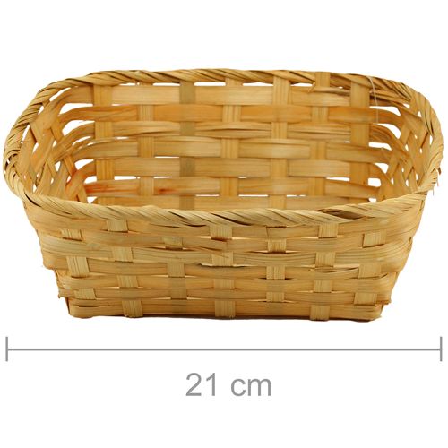 Cesta de Bambu Retangular Ref. 9328 - Natural