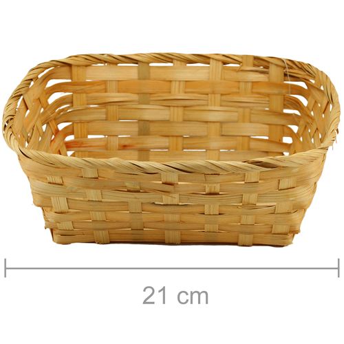 Cesta de Bambu Retangular Ref. 9328 - Natural